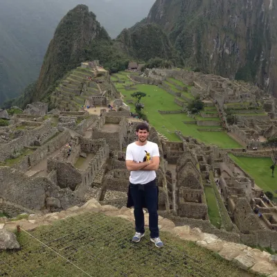 Imagen de Sergio, en Machu Picchu, Perú.
