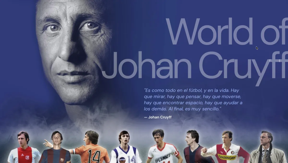 Imagen del proyecto World of Johan Cruyff
