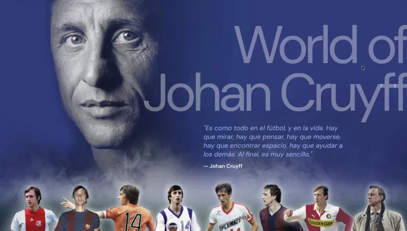 Imagen del proyecto World of Johan Cruyff