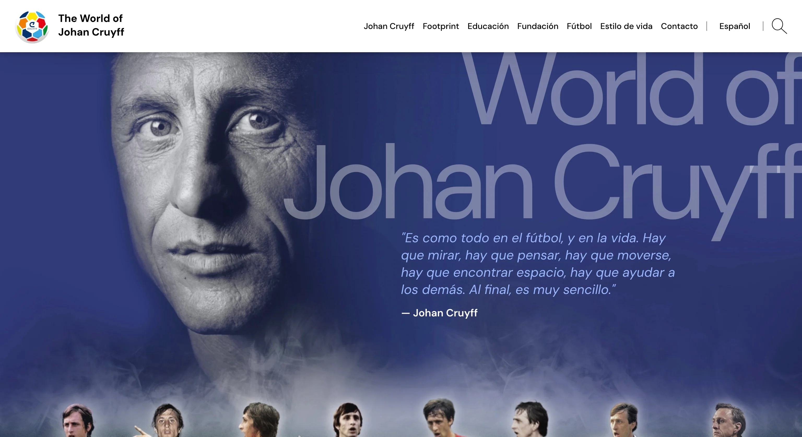 Imagen del proyecto World of Johan Cruyff